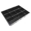 RS PRO Black Polystyrene Insert Tray for RS PRO ABS Stackable Tool Box 136-8890