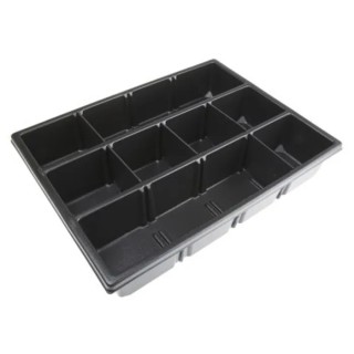 RS PRO Black Polystyrene Insert Tray for RS PRO ABS Stackable Tool Box 136-8890