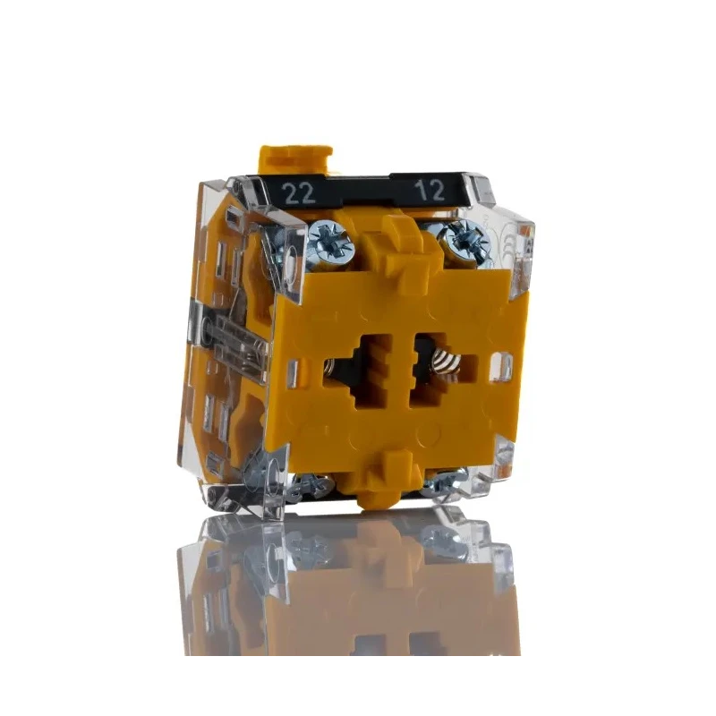 EAO 704 Series Contact Block Push Button Switching Element, 500V AC, 10A, 1 CO, Screw Terminal, 37x23x29mm 704.900.4