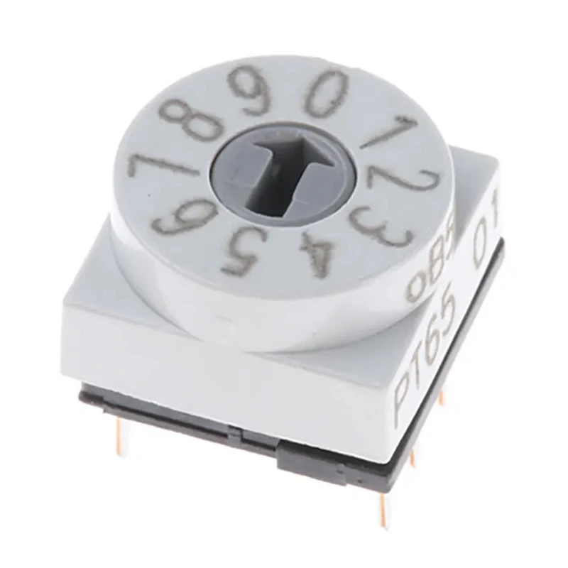 Hartmann Rotary Coded DIP Switch PT65101, 150mA @ 24Vdc Contact Rating, Gold Plated Contacts, PCB Mounting PT65101