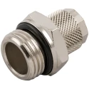 RS PRO Stud Fitting 4mm Push-in Male 1/8 in G Nickel Plated Brass 80°C 176-0934