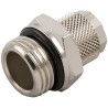 RS PRO Stud Fitting 4mm Push-in Male 1/8 in G Nickel Plated Brass 80°C 176-0934
