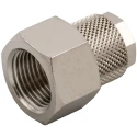 RS PRO Nickel Plated Brass Stud Fitting 10mm Push-In, Female Threaded-to-Tube Connection G 3/8, 80°C Maximum 176-0950