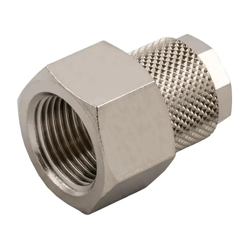 RS PRO Nickel Plated Brass Stud Fitting 10mm Push-In, Female Threaded-to-Tube Connection G 3/8, 80°C Maximum 176-0950