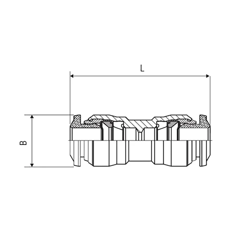 RS PRO Technopolymer Pneumatic Fitting Push-in Connection 4 mm x 4 mm 20 bar Maximum Pressure 176-1325