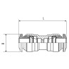 RS PRO Technopolymer Pneumatic Fitting Push-in Connection 4 mm x 4 mm 20 bar Maximum Pressure 176-1325