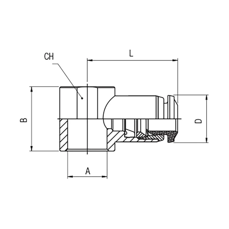 RS PRO UNIVERSAL SHORT Series Banjo Pneumatic Fitting Threaded-to-Tube ISO 228, ISO 7.1, ISO R/262, DIN 2999, BS 21 14mm 20
