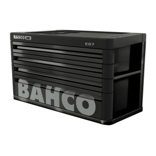 Bahco 4 Drawer Tool Chest Solid Steel 400kg Load Capacity 692x510x402mm 1487K4BLACK