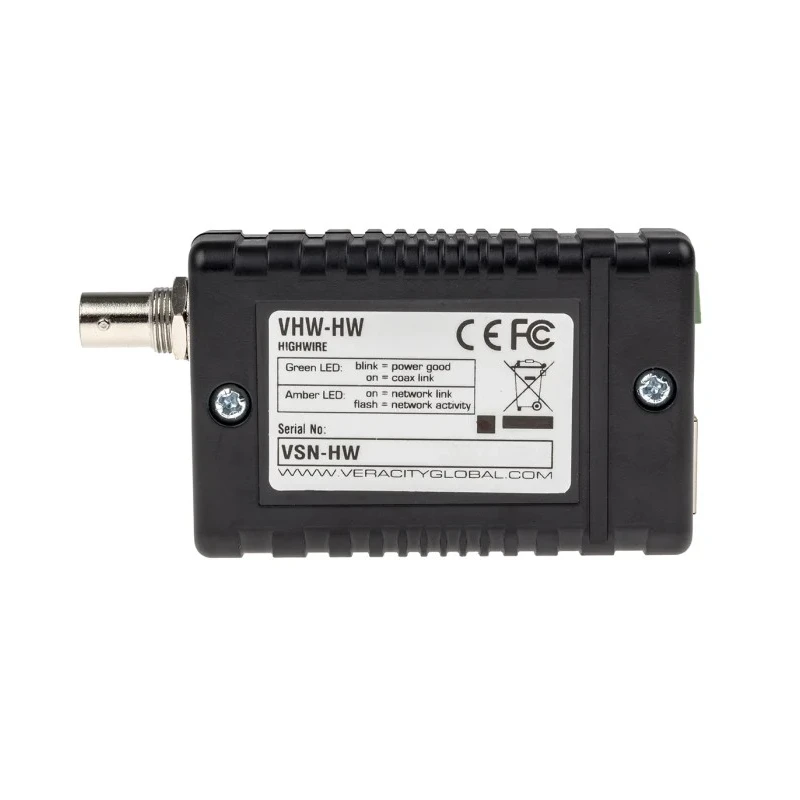 Veracity Metal Converter CCTV Transmission and Receiving Transreceiver 12, 24V VHW-HW