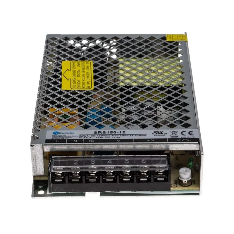 RS PRO Switching Power Supply 12V DC 150W Chassis Mount with 12.5A Output 88% Efficiency 159x97x30mm 161-8297