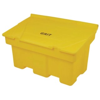 RS PRO 200L Yellow Flip Polyethylene Grit Bin 162-2912