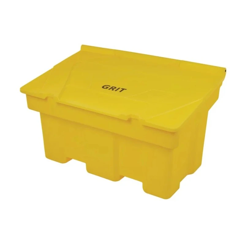 RS PRO 200L Yellow Flip Polyethylene Grit Bin 162-2912