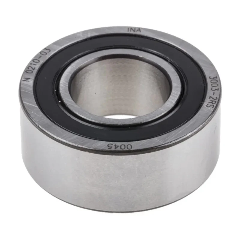 INA 2 Row Double Row Angular Contact Ball Bearing 17 mm ID, 35 mm OD, 14 mm Race Width 3003-2RS