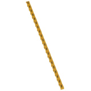 Legrand Duplix Cable Marker Pack, 600 Pieces, Black on Yellow Background, RoHS Compliant, France 0 384 15