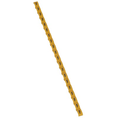 Legrand Duplix Cable Marker Pack, 600 Pieces, Black on Yellow Background, RoHS Compliant, France 0 384 15