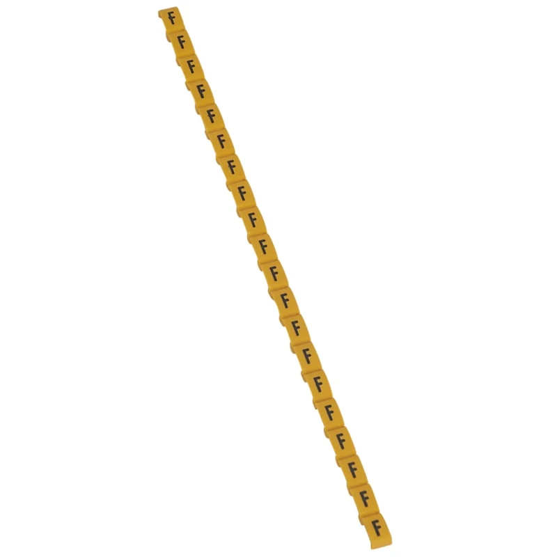 Legrand Duplix Cable Marker Pack, 600 Pieces, Black on Yellow Background, RoHS Compliant, France 0 384 15