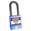 RS PRO Blue Steel Safety Lockout Padlock 6 mm Shackle Diameter 48 mm Shackle Length 180-6826