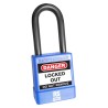 RS PRO Blue Steel Safety Lockout Padlock 6 mm Shackle Diameter 48 mm Shackle Length 180-6826