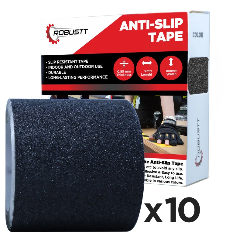 Buy Robustt Anti Skid/AntiSlip 5mx100mm Black Adhesive Tape