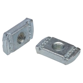 RS PRO Zinc Plated Plain Channel Nut Thread Size M10 Model 176-6936