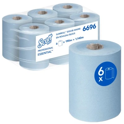 SCOTT Essential Slimroll™ Hand Towels Roll 1 Ply 760 Sheets 1900000 x 150 mm 6696