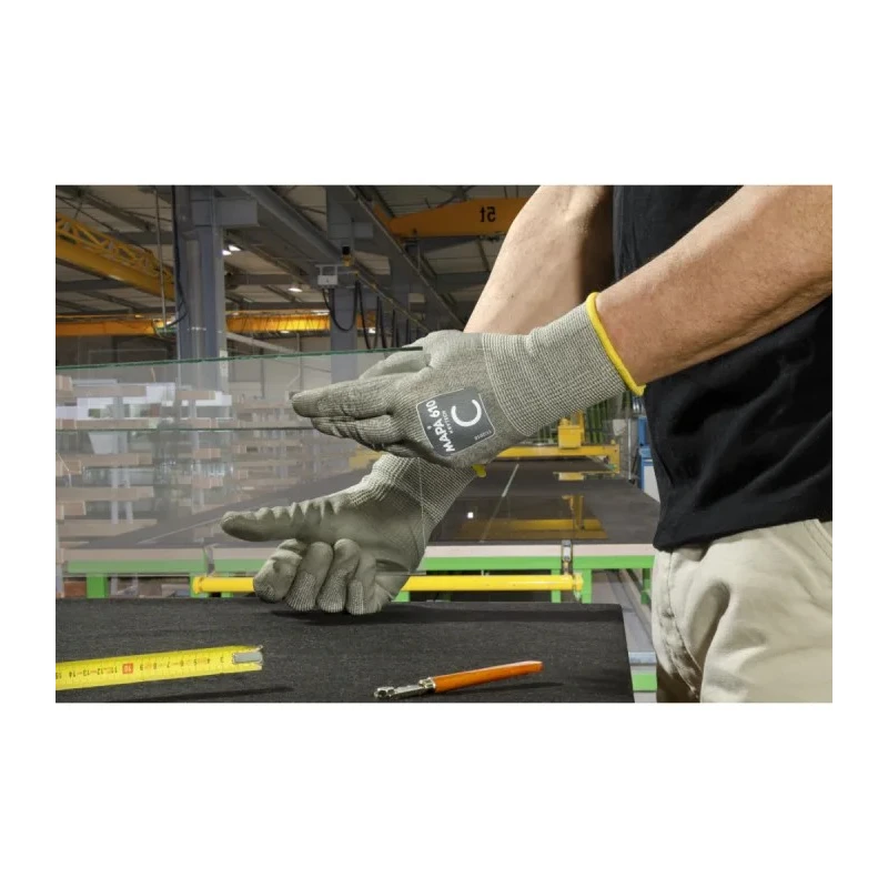 Mapa KRYTECH 610 Grey High Performance Polyethylene Work Gloves, Size 11, Polyurethane Coating 610