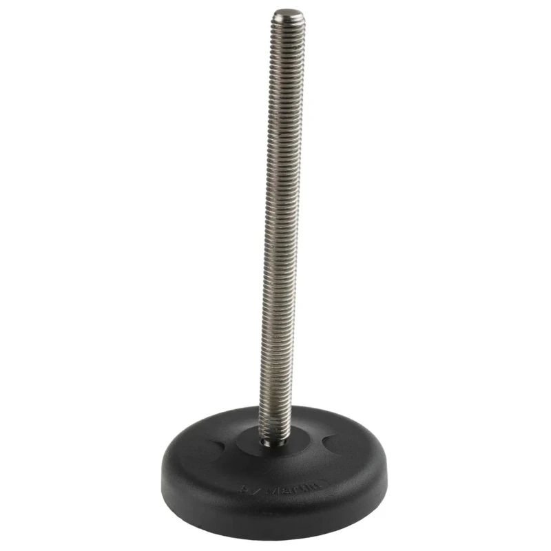 RS PRO M12 83 mm Diameter Adjustable Foot Stainless Steel 1300 kg Static Load Capacity 30 ° Tilt Angle 185-4506