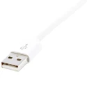 StarTech.com USB 2.0 Male USB 2.0 Type A to Male Lightning Connector Cable White 1 m USBLT1MW