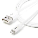 StarTech.com USB 2.0 Male USB 2.0 Type A to Male Lightning Connector Cable White 1 m USBLT1MW