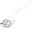 StarTech.com USB 2.0 Male USB 2.0 Type A to Male Lightning Connector Cable White 1 m USBLT1MW