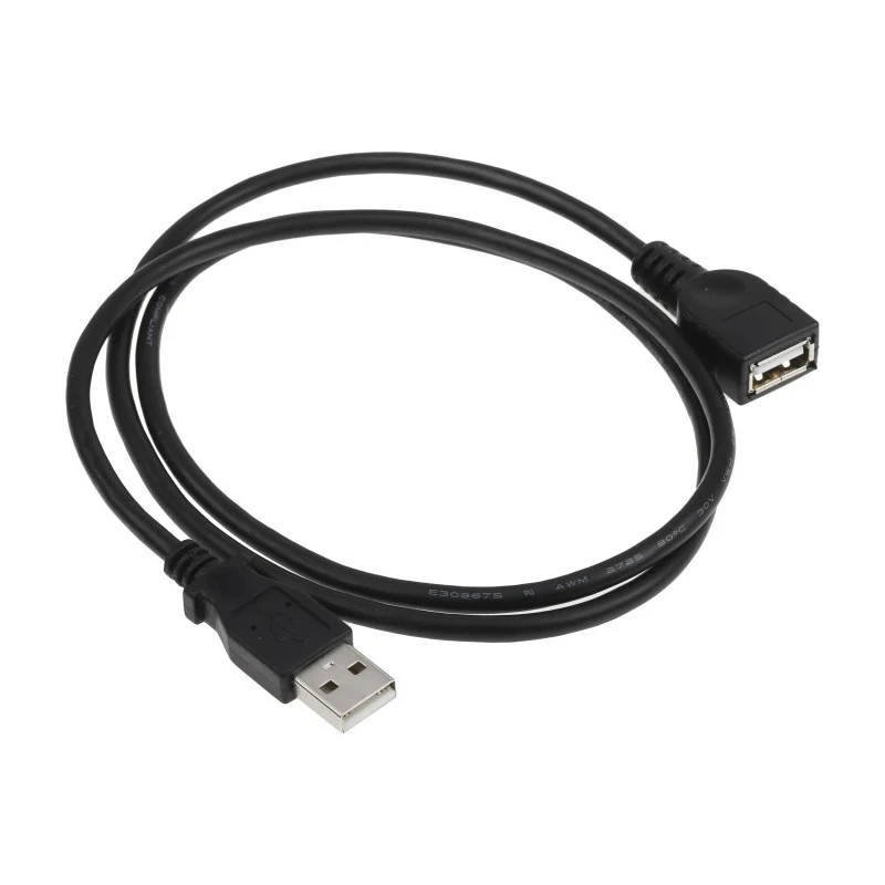 StarTech.com USB 2.0 Female USB Type A to Female USB Type A Cable, Black Polyvinyl Chloride Jacket, 914.4 mm USBEXTAA3BK