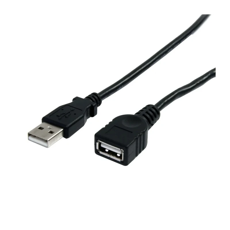 StarTech.com USB 2.0 Female USB Type A to Female USB Type A Cable, Black Polyvinyl Chloride Jacket, 914.4 mm USBEXTAA3BK