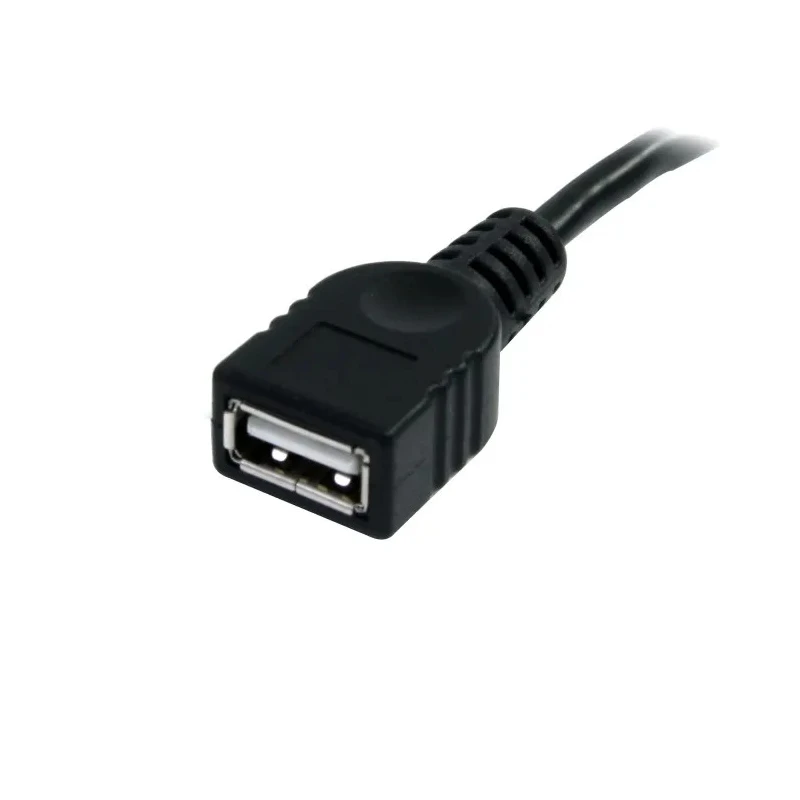 StarTech.com USB 2.0 Female USB Type A to Female USB Type A Cable, Black Polyvinyl Chloride Jacket, 914.4 mm USBEXTAA3BK