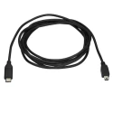 StarTech.com USB 2.0 Male USB Type C to Male Mini USB Type B Data Cable Black 2m USB2CMB2M