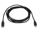 StarTech.com USB 2.0 Male USB Type C to Male Mini USB Type B Data Cable Black 2m USB2CMB2M