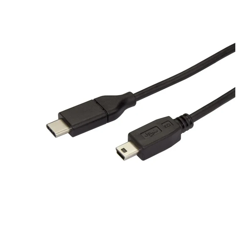StarTech.com USB 2.0 Male USB Type C to Male Mini USB Type B Data Cable Black 2m USB2CMB2M