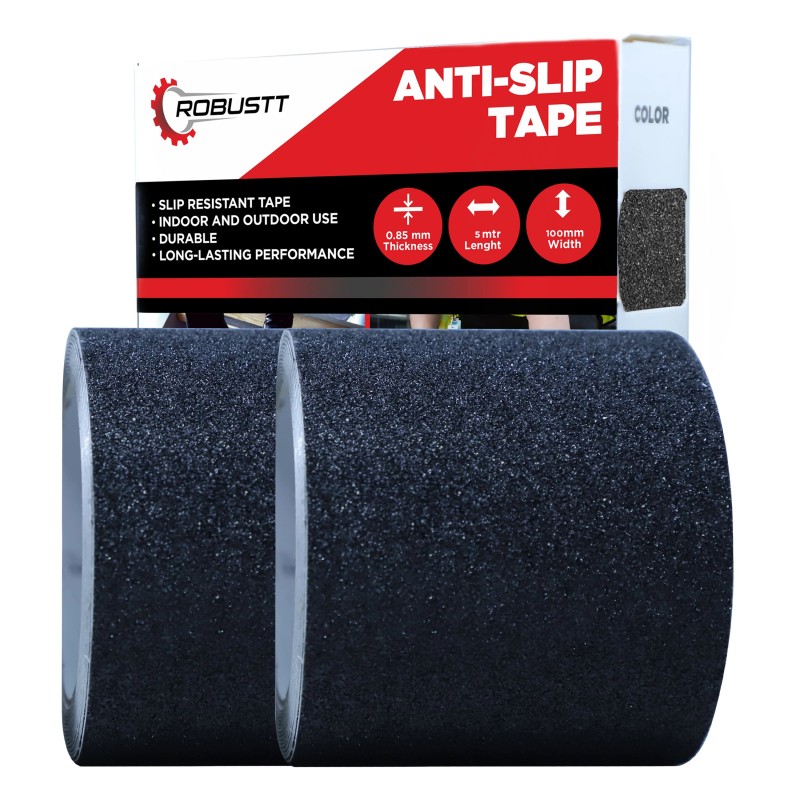 Buy Robustt Anti Skid/AntiSlip 5mx100mm Black Adhesive Tape