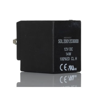 RS PRO Solenoid Coil Solenoid Valve Coil 12V DC 14W Continuous Duty IP65 187-5716