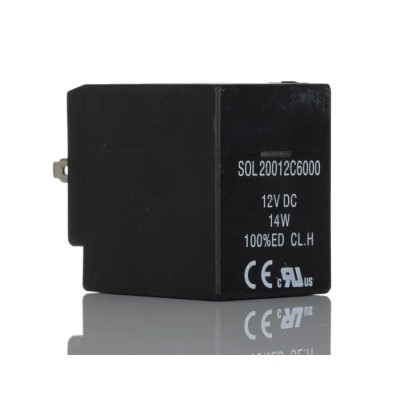 RS PRO Solenoid Coil Solenoid Valve Coil 12V DC 14W Continuous Duty IP65 187-5716