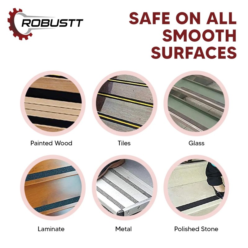 Buy Robustt Anti Skid/AntiSlip 5mx100mm Black Adhesive Tape