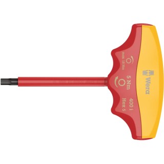 Wera T Metric Hex Key, Hex Size 4 mm, Overall Length 155mm, Non-Sparking, IEC 60900 Standard 05004981001