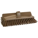 Vikan Hard Bristle Brown Scrubbing Brush with 41 mm Polyethylene Terephthalate Bristle Length 150mm Width 265mm Depth 704766