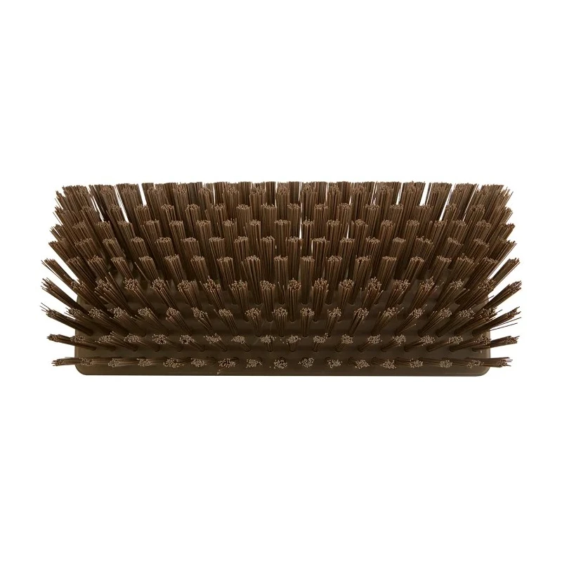 Vikan Hard Bristle Brown Scrubbing Brush with 41 mm Polyethylene Terephthalate Bristle Length 150mm Width 265mm Depth 704766