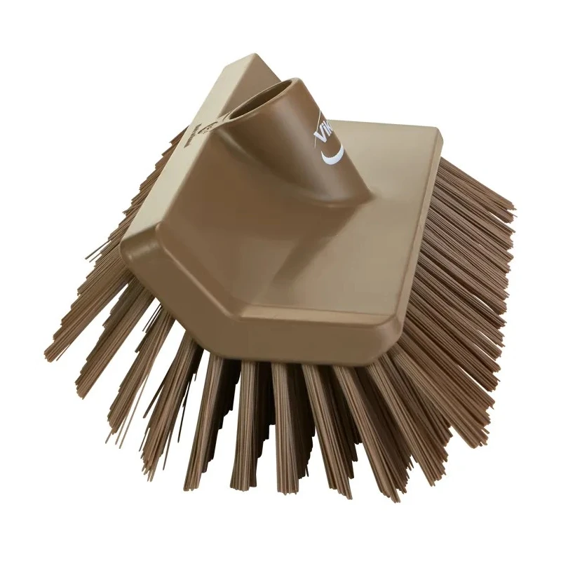 Vikan Hard Bristle Brown Scrubbing Brush with 41 mm Polyethylene Terephthalate Bristle Length 150mm Width 265mm Depth 704766