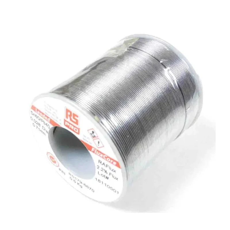 RS PRO Lead Solder Wire 1.2 mm Diameter Rosin Flux 183 °C Melting Point 500g 179-6672