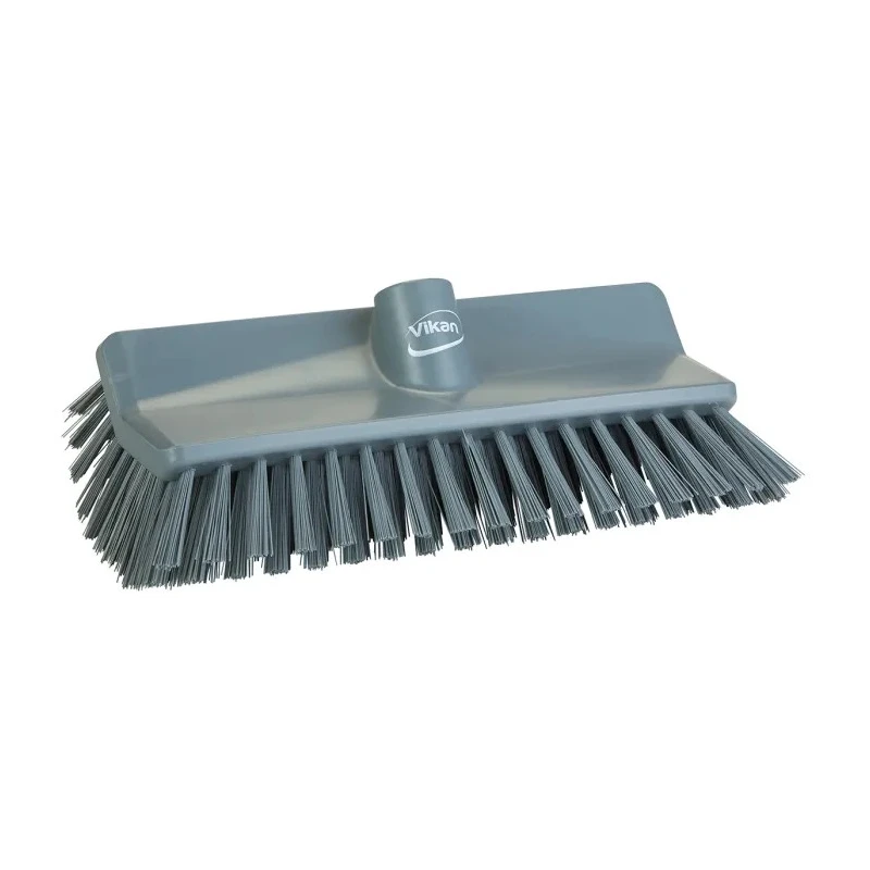 Vikan Grey Hard Bristle Scrubbing Brush 41 mm Bristle Length Polyethylene Terephthalate Bristle 704788