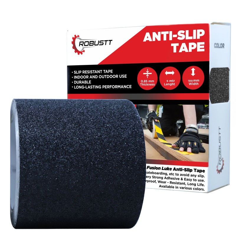 Buy Robustt Anti Skid/AntiSlip 5mx100mm Black Adhesive Tape