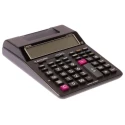 Casio Black Rectangular Printing Calculator HR150RCE with 12-Digit LCD Display, Battery and Mains Powered