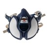3M 4000+ Series Half Mask Respirator, Blue and White Thermoplastic Elastomer, Size One Size 4251+