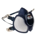 3M 4000+ Series Half Mask Respirator, Blue and White Thermoplastic Elastomer, Size One Size 4251+